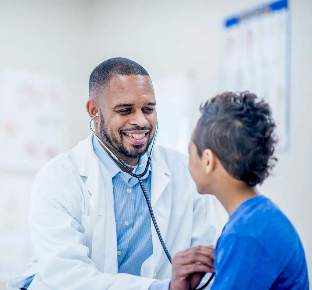 doctor with child patient