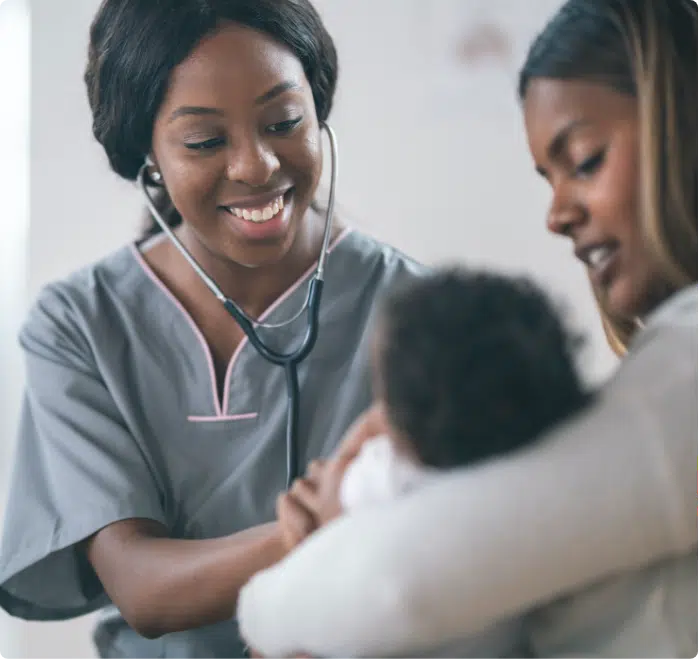 doctor with patient